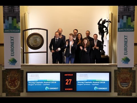 Winnaar opent de handel op de Amsterdamse beurs van Euronext